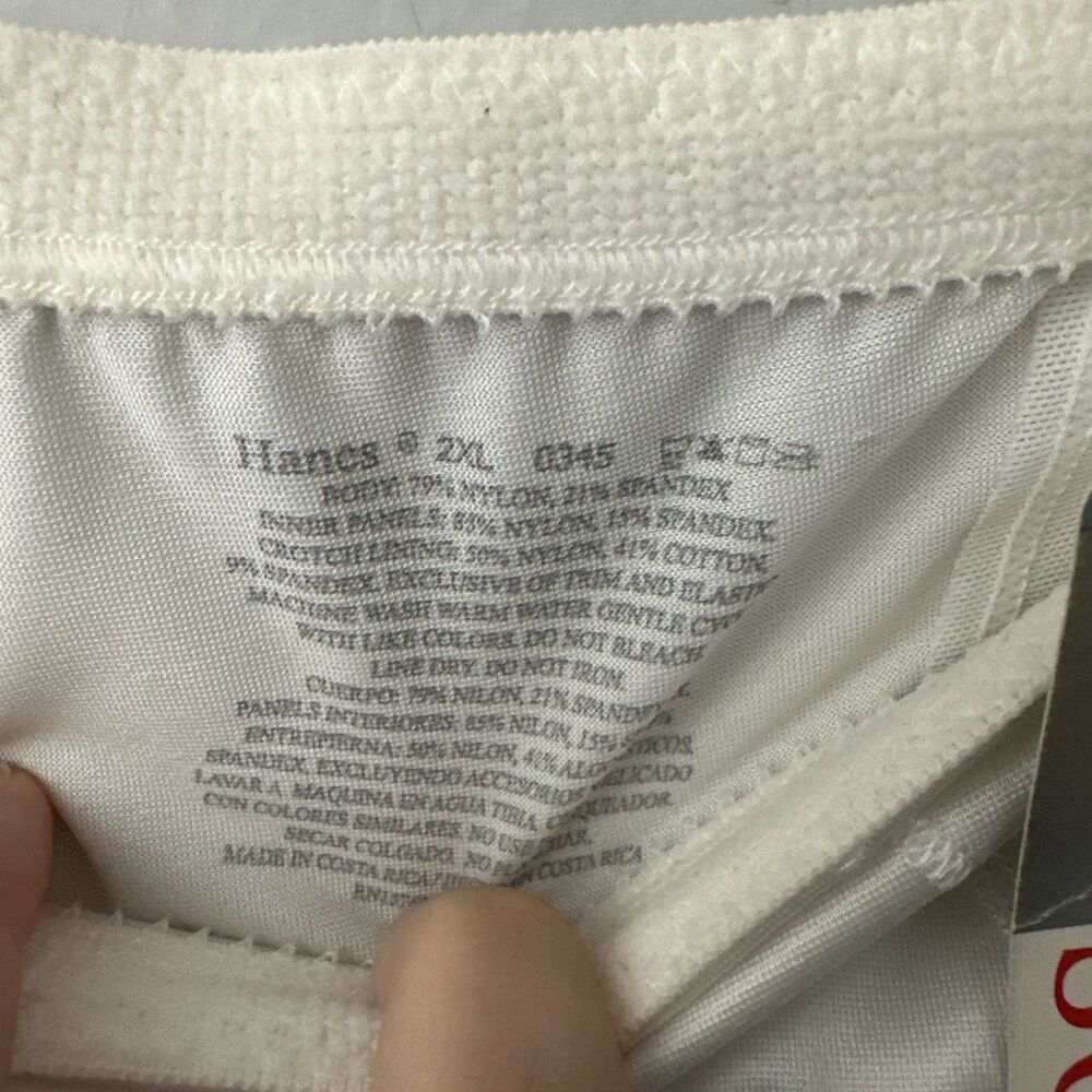 Vintage Hanes Collection Firm Shaping Tummy & Thigh Slimmer White 2X NWT 0345 - Picture 4 of 6
